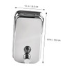 WOONEKY Elegance Meets Functionality: Stainless Steel Wall-Mounted Soap Dispenser Large