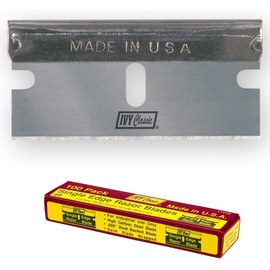 IVY Classic 11182 Single-Edge Razor Blades, USA, 100 Pack