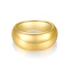 MINDDHA 14K Gold Plated Chunky Dome Ring |Puffy Dome Stackable