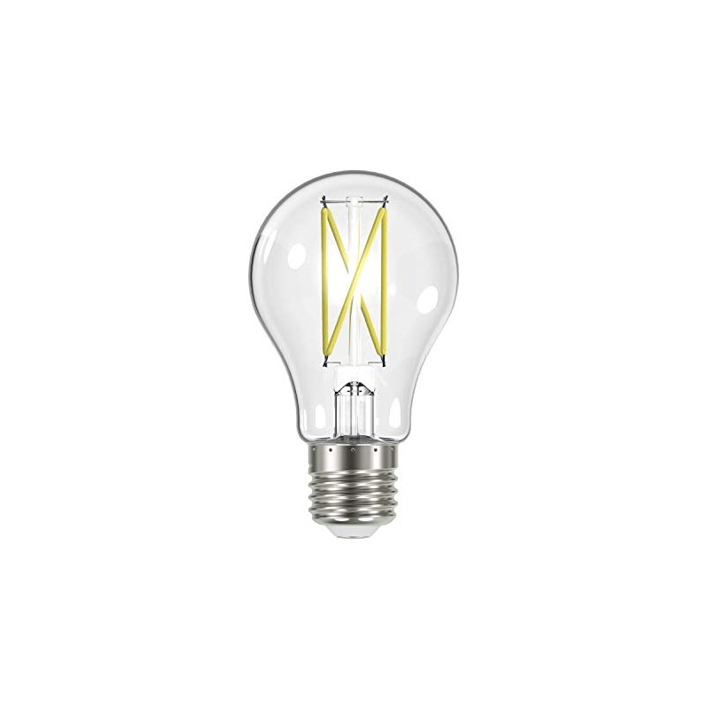 Satco S12415, 8 Watt, A19, Clear, Medium Base, 3000K, 90