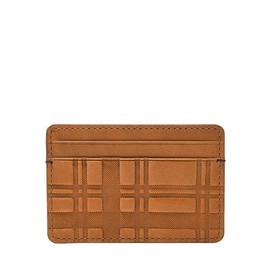 Fossil Wallet for Men - Bifold Bronson Eco Leather ID Card Slot ML4563206 - 4.3" L x 1/2" W x 3.5" H, camel