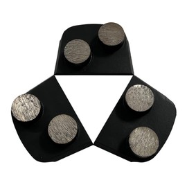 Diamond Grinding Discs for Lavina and Edco Magnatrap Grinders, Set of 3, Hard Bond, 30/40 Grit