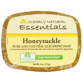 Clearly Natural, Glycerine Soap Bar, Honeysuckle, 4 oz