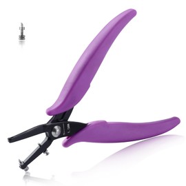 SPEEDWOX 1.5mm Metal Hole Punch Pliers Round Long Sheet Metal Hole Punch Single Hole Pliers Jewelry Clips Metal Loop Punch