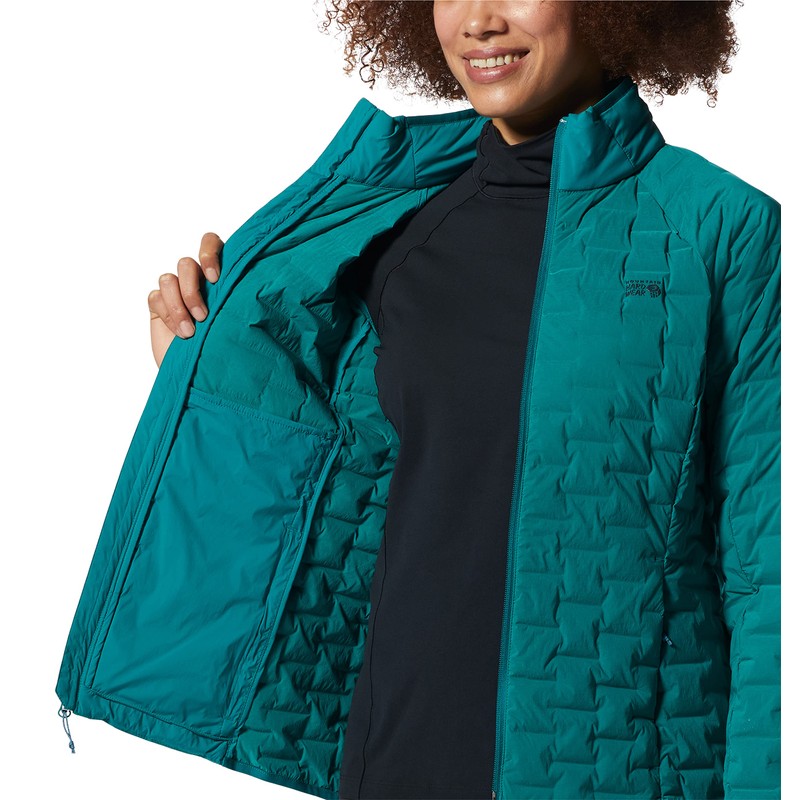 Mountain Hardwear Women's StretchDown Light Jacket, Botanic, Medium