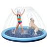 CHAWONER CHAWONER Dog Pool Splash Pad, 100cm/39in Anti-Slip Dog Sprinkle