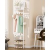 YMYNY Coat Rack Wall Mounted, 70.87H Clothes Garment Rack, Freestanding