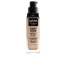 NYX PROFESSIONAL MAKEUP Can't Stop Won't Stop Foundation, 24h Full Coverage Matte Finish - Alabaster