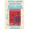 Rest Fusion 100 × 180 cm Microfibre Beach & Travel Towel – Oversized