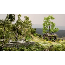 Series Forgotten Places Fountain Diorama for Model Railway Track TT, Model Landscaping, DIY and Fantasy Wargaming NOCH