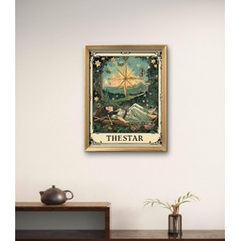 Leczany Cross Stitch Patterns Stamped Kit for Beginners | Embroidery Supplies DIY Craft Kit Starter Needlepoint for Adults or Kids | 11CT, 3 Strands | The Star 15.8x20.9 inches