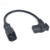 Toptekits C14 to Angled C13 Power Cords - 2ft/60cm, Right