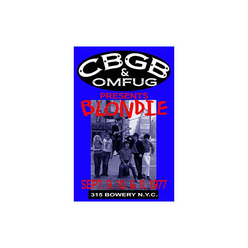 BLONDIE REPLICA CBGB 1977 CONCERT POSTER