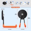2Pcs Large Strong Magnetic Hooks for Hanging Heavy Duty, 3.5in