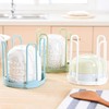 White Dinnerware Bowl Plate Racks and Holder Plastic Drain Rack