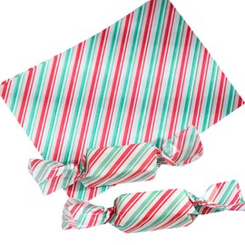 UUYYEO 400 Pcs Christmas Candy Wrappers Candy Wax Paper Caramel Wrapping Paper Xmas Chocolate Wrappers Holiday Sweets Packaging Sheets