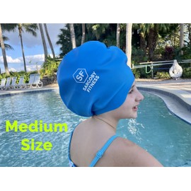 Sargoby Fitness Long hair swimming cap for kids Use to protect Dreadlocks Braids Locs Hair Extensions Swimming Cap for Kids long hair swim cap for kids Child's Dreads Swim Cap