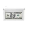 Croshuki 4pcs 4x8 inch Clear Plastic Money Bag Cash Envelope