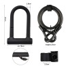 Candado Para Bicicleta Y Moto Con Contra Agua Acero Cadena