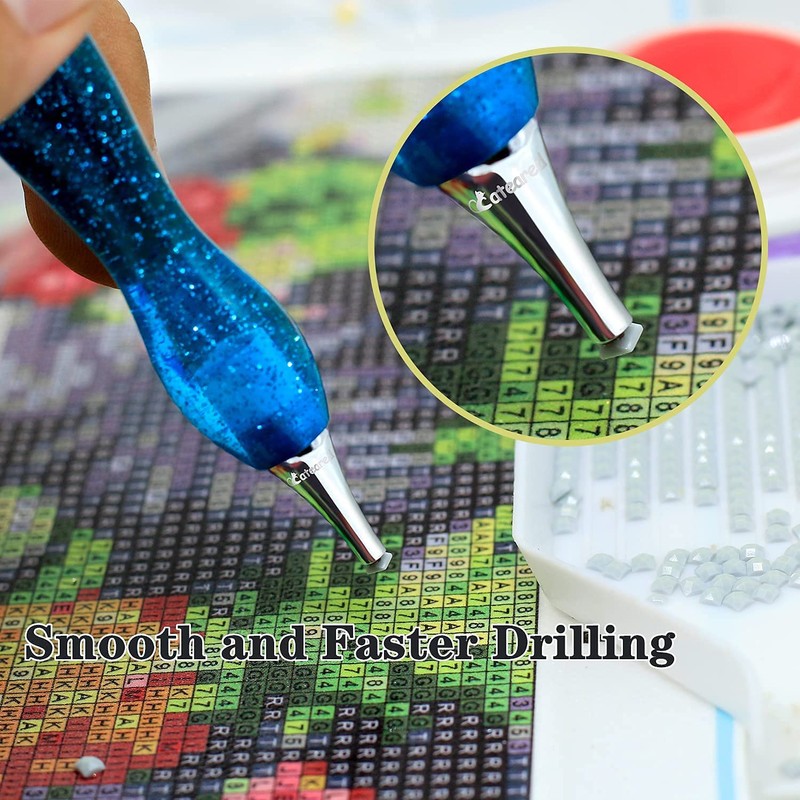 CATEARED Diamond Painitng Pen with Stainless Steel Forever Tips, Resin