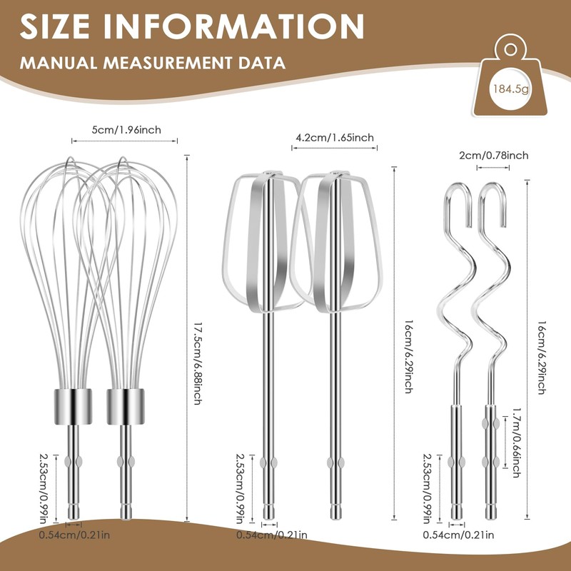 Limnyves 電気エッグミキサーパーツセット電気バルーン泡立て器キッチンアクセサリー用ブレンダーエッグビータースーツブレンダーミキサーパーツ