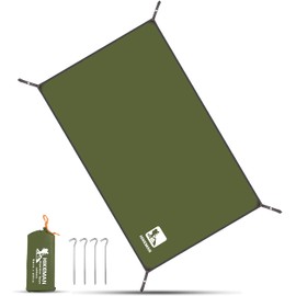 HIKEMAN Tent Tarpaulin, Multi-Purpose Camping Tent Tarpaulin, Waterproof Tent Underlay, Camping Tent Tarp, Awning Carpet, Multiple Sizes for Camping, Hiking, Picnic (Military Green, 90 x 210 cm)