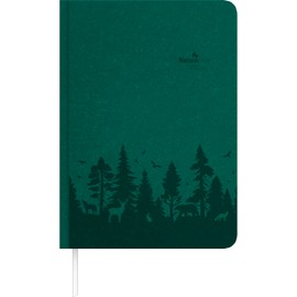 Alpha Edition - Nature Line Forest 2026 Book Calendar - Pocket Calendar 15 x 21 cm 1 Day/Page with Hardcover & Environmentally Friendly Equipment, Sustainable Diary for Work, School & Everyday Use