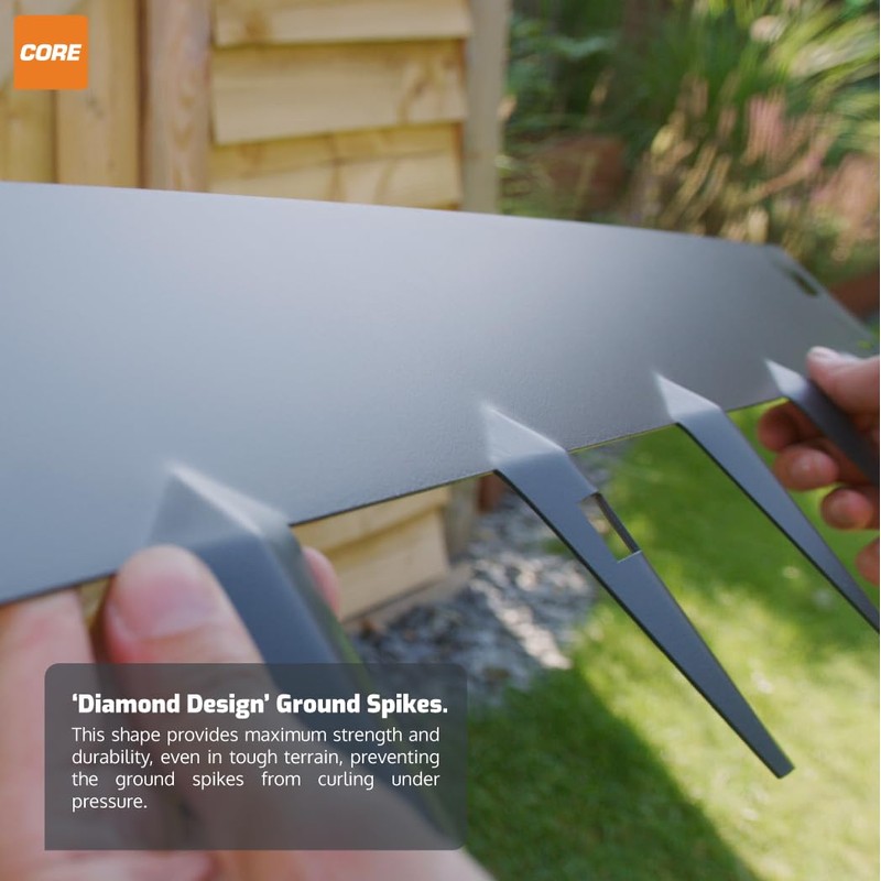 CORE EDGE Lawn Edging | Flexible Decorative Steel Garden Lawn