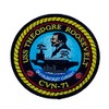 Squadron Nostalgia LLC USS Theodore Roosevelt CVN-71 Patch –Plastic Backing