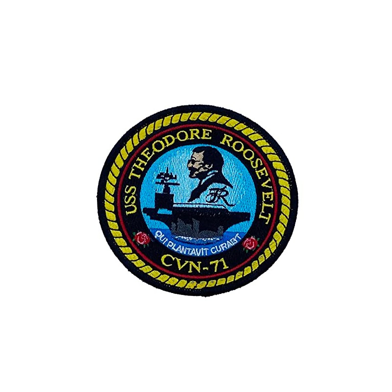 Squadron Nostalgia LLC USS Theodore Roosevelt CVN-71 Patch –Plastic Backing