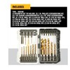 DEWALT 23 Pc Hex Titanium Nitride Twist Drill Bit Set,