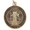 Vatican Imports Large Saint Benedict Medal - 2" Diameter (Antique