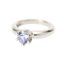 PePe Birthstone Baby Ring 10k White Gold