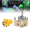 Aquarium Resin Airplane Castle Decoration Simulation Safe Cartoon Fish Tank