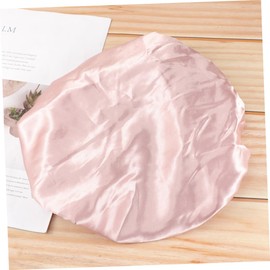 Baluue Waterproof Maid Bath Cap for Women Soft Eva Material Elastic Band Waterproof Easy to Carry Pink