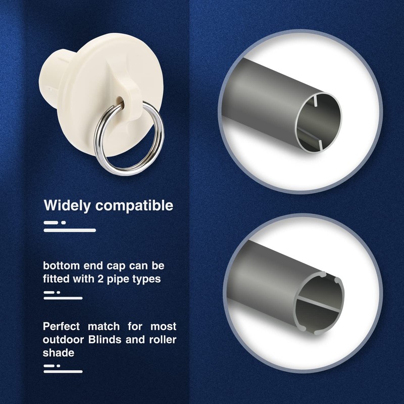 IVYSUN Shade Replacement Parts,Compatible with Coolaroo Exterior Roller Shade(Sand,3 Set)