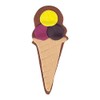 Staedter Ice Cream Cone Cookie Cutter, Silver, 6 cm