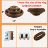 Kitten Foldable Scratch Ring Interactive Toy Ball Scratcher Kitten Easy