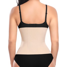 JoyGirl Women's Shapewear Corset Tummy Control Body Shaper Waist Trainer Corset Shapewear Shaping Strong Waist Shaper Corset Waist Training Cincher, #2 Beige-Height 28 cm, m
