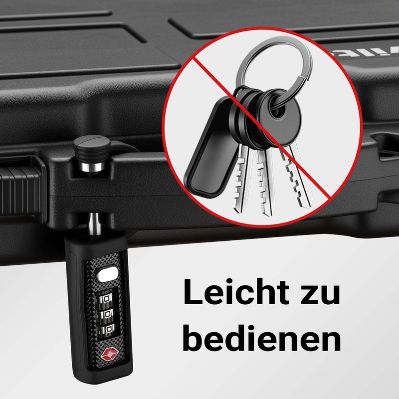 Wiltec TSA Lock for Suitcases, Set of 2, Combination Lock,