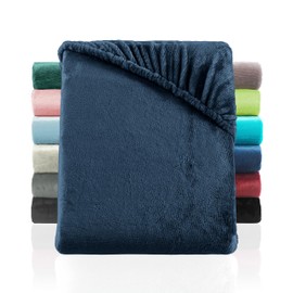 BaSaTex Cashmere Feel Fitted Bed Sheet Similar to Nicky, Teddy, Corals Fleece in 5 Sizes and 8 Colours