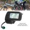 Electric Bicycle LCD Display Waterproof Connector Data Display Meter 24V