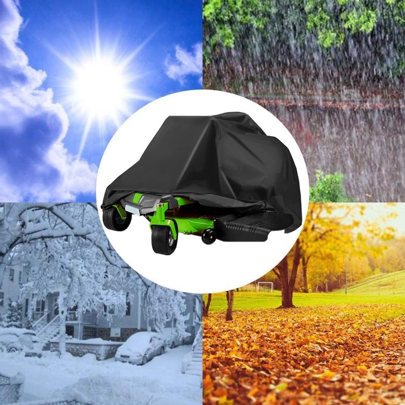 Outdoor Zero-Turn Mower Cover,Zero Turn Cover,Universal Fit Lawn Mower Covers,Zero