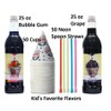 Snow Cone Kit - Bundle of 2 Flavored Syrup Bottles,