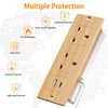Recessed Power Strip with USB, Recessed Power Outlet with 2