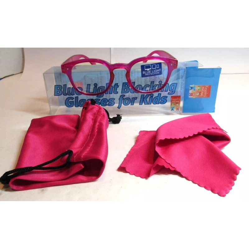 Blue Light PINK Kids Blue Light Blocking Glasses School Computer
