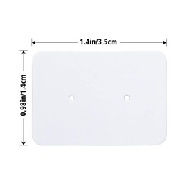 100Pcs Earring Display Cards, Kraft Paper White Earrings Display Cards Tags Labels Crafts for Necklaces, Bracelets, Jewelry Hang (100 pcs)