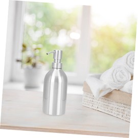 Ciieeo Stainless Steel Soap Dispenser Shampoo Pump Bottle Laundry Liquid Dispenser for Home Travel Salon Use