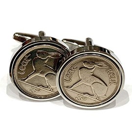 Irish Hare Coin Cufflinks - Shooting Cufflinks - Sport lovers