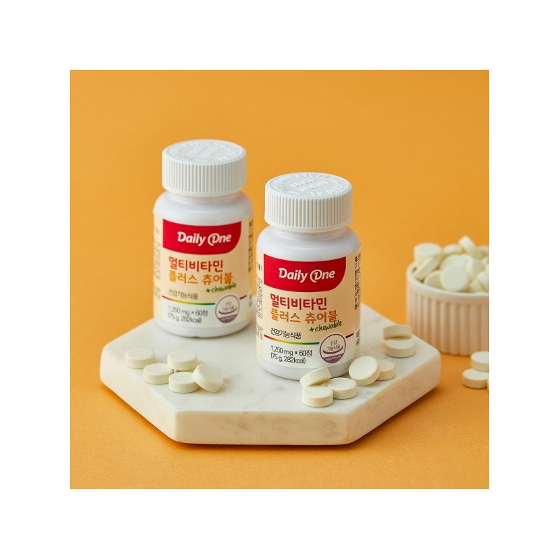 Daily One Multivitamin Plus Chewable Children's Multivitamin 1,250mg / 데일리원
